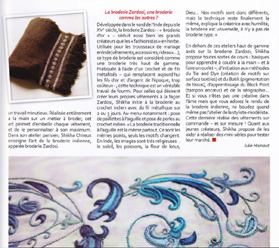 mains et merveille broderie-fil d'or